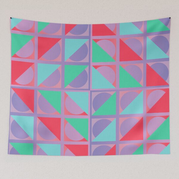 Item preview, Retro Modern Design 17-4: Thirty-Six Right Triangles with Semicircle Outlines designed and sold by SBVillard.
