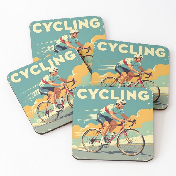 Item preview, Retro Cyclist Poster – Old School Bicycle Racing Art designed and sold by Ameiva-Apparel.
