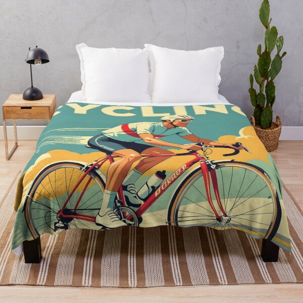 Item preview, Retro Cyclist Poster – Old School Bicycle Racing Art designed and sold by Ameiva-Apparel.