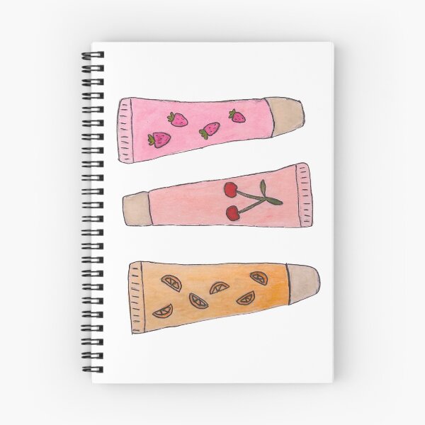Item preview, “Iconic Lip Gloss” Watercolor Art Print | Fruit-Inspired Aesthetic | Strawberry, Cherry & Citrus Tubes | Glossy Girl Art designed and sold by LaurenPaints.