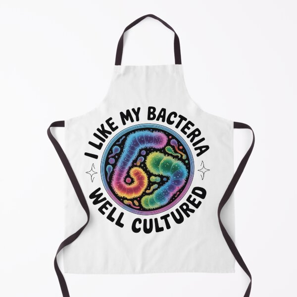 Item preview, I like my bacteria well cultured, funny microbiology pun designed and sold by NoetherSym.