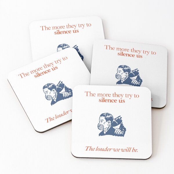 Item preview, The more they try to silence us, the louder we will be | Free Speech designed and sold by leftyshirts.