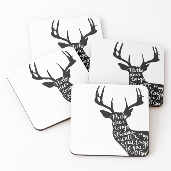 Item preview, As the Deer - Psalm 42:1 designed and sold by Willow & Grace Designs.