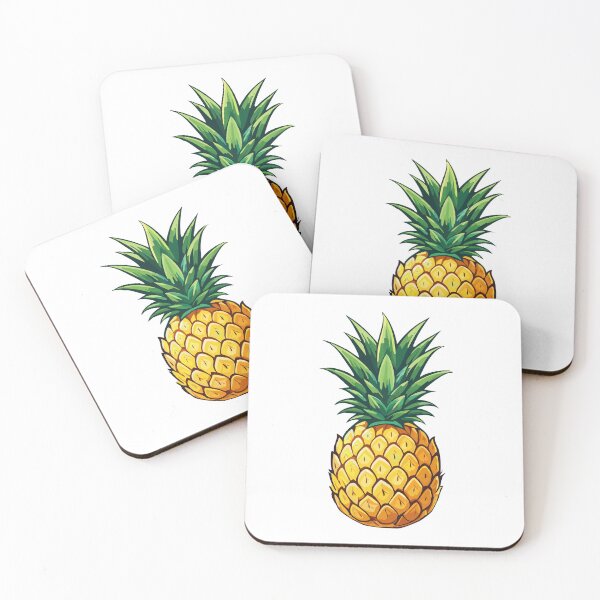 Item preview, Pineapple fruit, Tropical sweet ananas, whole pineapple with leaves, Summer fruits for healthy lifestyle, designed and sold by Danler.