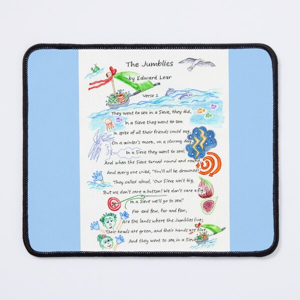 Item preview, The Jumblies by Edward Lear Verse 1 designed and sold by LymphomaLass.