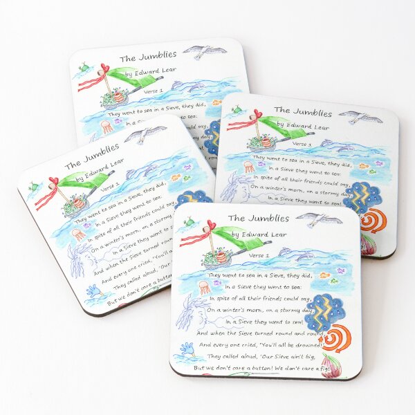 Item preview, The Jumblies by Edward Lear Verse 1 designed and sold by LymphomaLass.