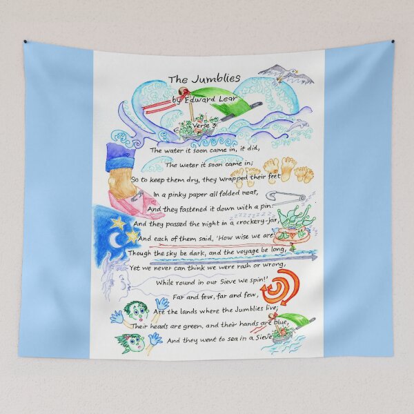 Item preview, The Jumblies by Edward Lear Verse 3 designed and sold by LymphomaLass.