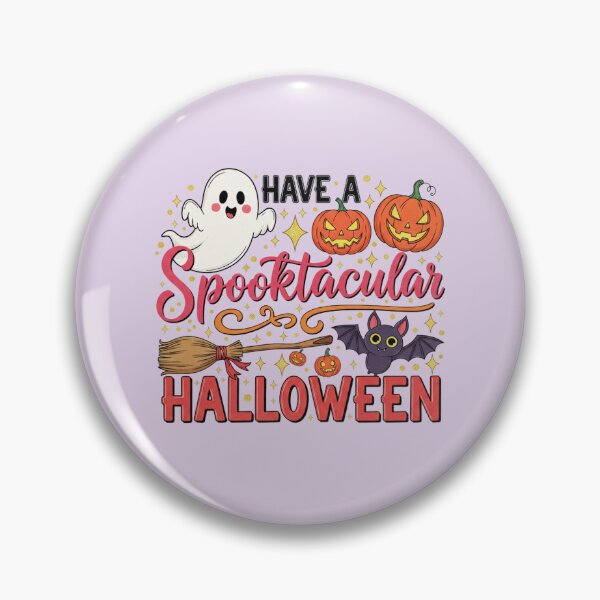 Item preview, Have a Spooktacular Halloween - Cute Ghost & Pumpkins designed and sold by DropRomance.