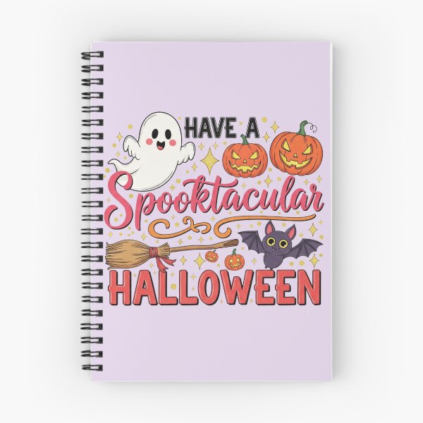 Item preview, Have a Spooktacular Halloween - Cute Ghost & Pumpkins designed and sold by DropRomance.