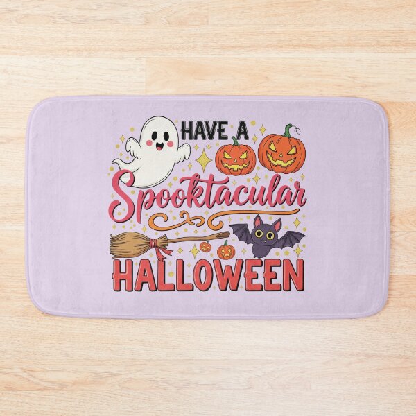Item preview, Have a Spooktacular Halloween - Cute Ghost & Pumpkins designed and sold by DropRomance.