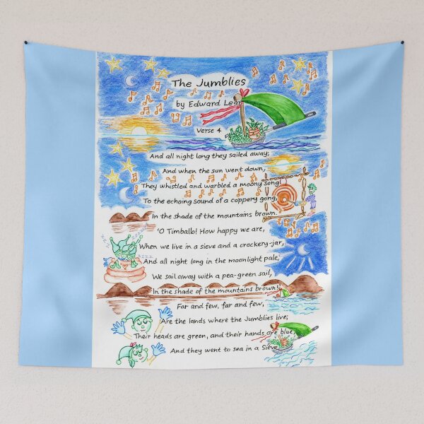 Item preview, The Jumblies by Edward Lear Verse 4 designed and sold by LymphomaLass.
