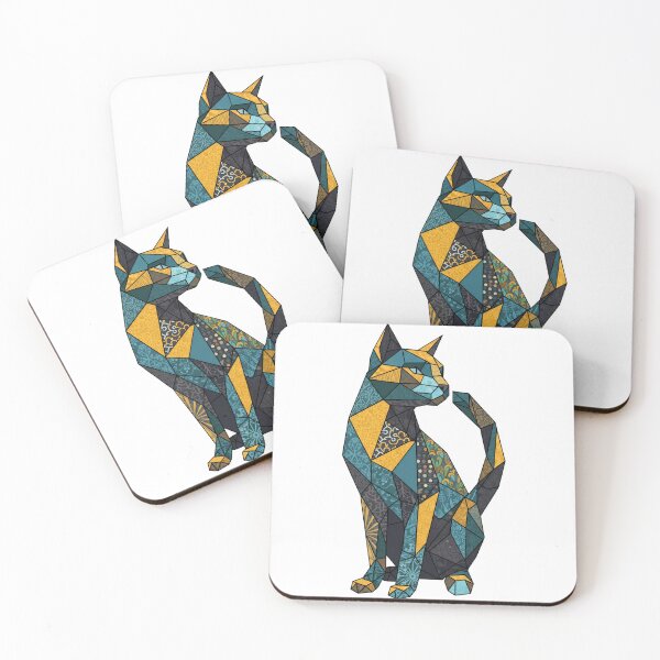 Item preview, Abstract Geometric Cat Global Patterns designed and sold by zoughlal.