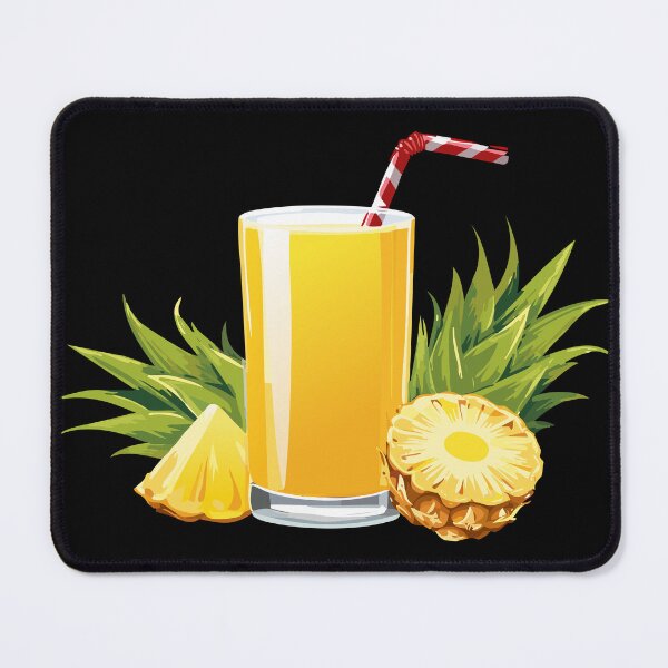 Item preview, Pina Colada cocktail, Pineapple Juice, fruit juice in a glass and pineapple, Pineapple fruit, Tropical sweet ananas, slices pineapple, Summer fruits for healthy lifestyle, designed and sold by Danler.