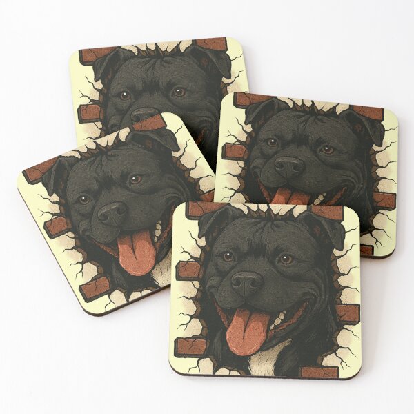 Item preview, Powerful Pitbull Breaking Walls designed and sold by Idelab-11.