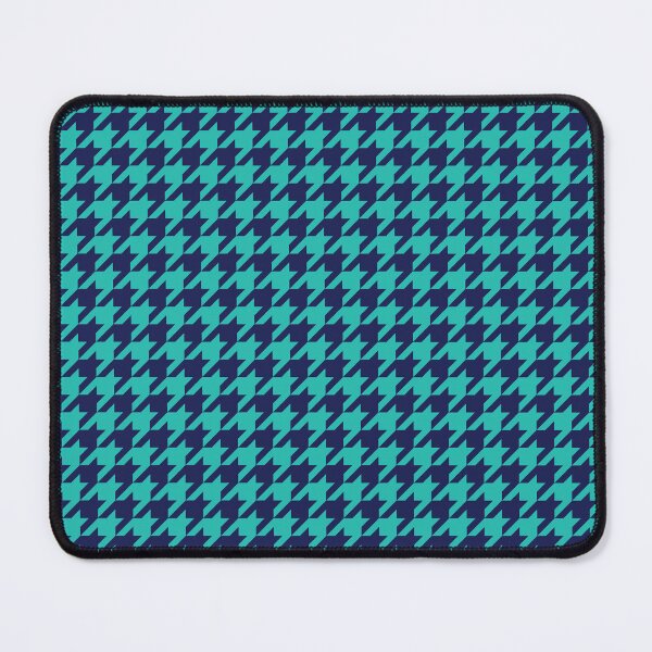 Item preview, Dark Blue and Teal Houndstooth Pattern designed and sold by EmeraldeaArt.