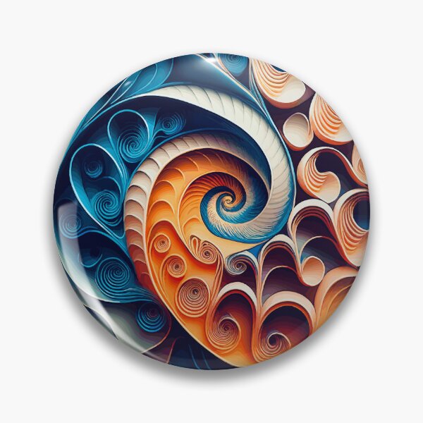 Item preview, Colorful Abstract Fibonacci Art 14 designed and sold by Vicky Brago-Mitchell®.