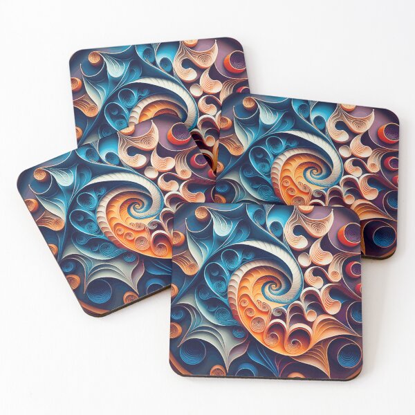 Item preview, Colorful Abstract Fibonacci Art 14 designed and sold by Vicky Brago-Mitchell®.