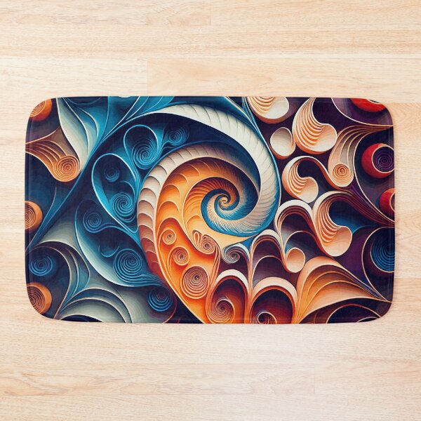 Item preview, Colorful Abstract Fibonacci Art 14 designed and sold by Vicky Brago-Mitchell®.