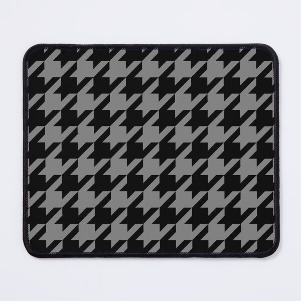 Item preview, Black and Grey dark Houndstooth Pattern – Modern Graphic Textile designed and sold by EmeraldeaArt.