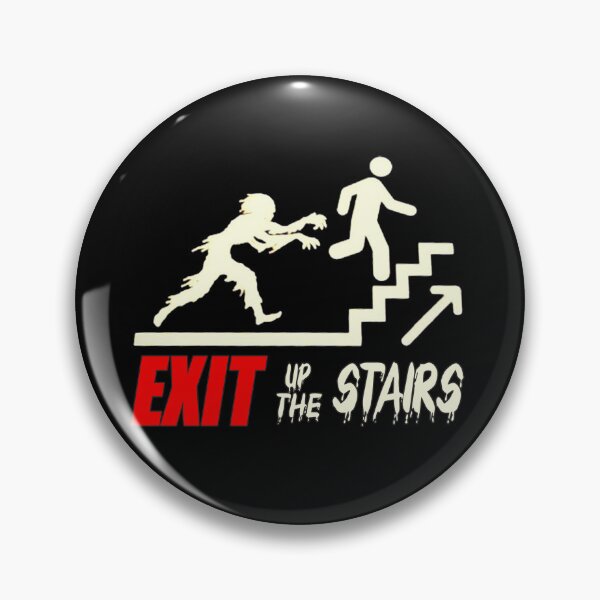Item preview, Exit up the Stairs - Haunted Hotel Sign designed and sold by OvertTerror.