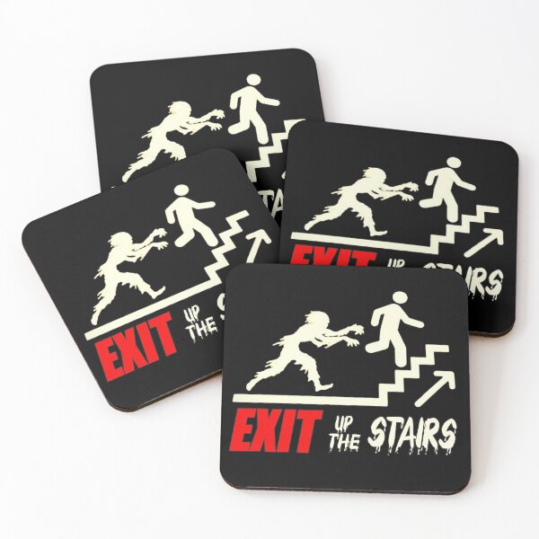 Item preview, Exit up the Stairs - Haunted Hotel Sign designed and sold by OvertTerror.