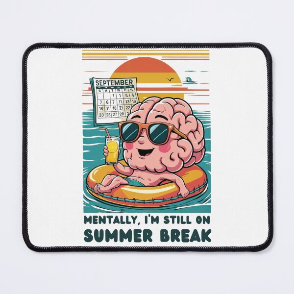 Item preview, Back to School with a sleepy cartoon brain designed and sold by Loviness.