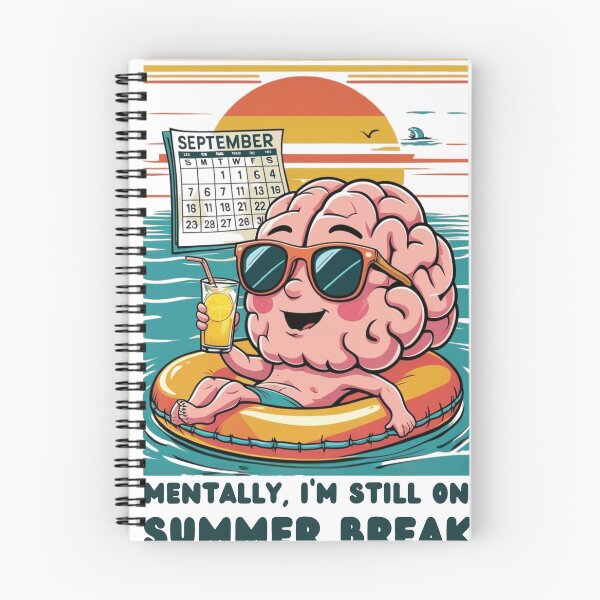 Item preview, Back to School with a sleepy cartoon brain  designed and sold by Loviness.