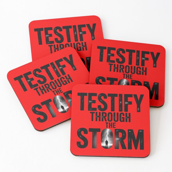 Item preview, Christian Resilience Design, Testify Through The Storm,  designed and sold by Bliss Find And Design.