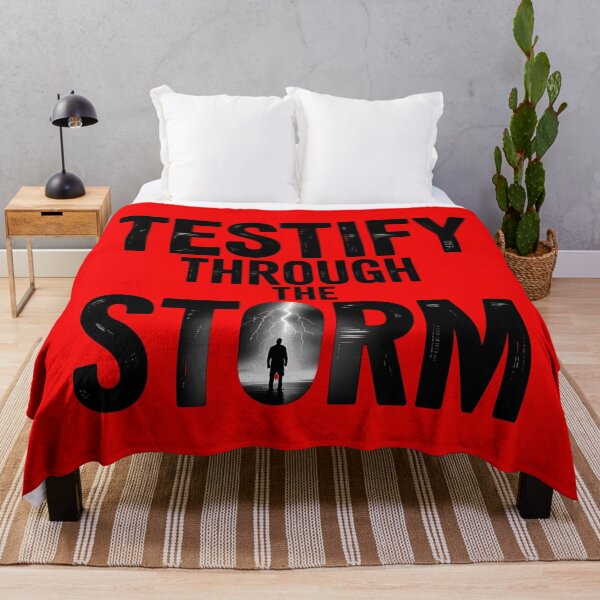 Item preview, Christian Resilience Design, Testify Through The Storm, designed and sold by Bliss Find And Design.