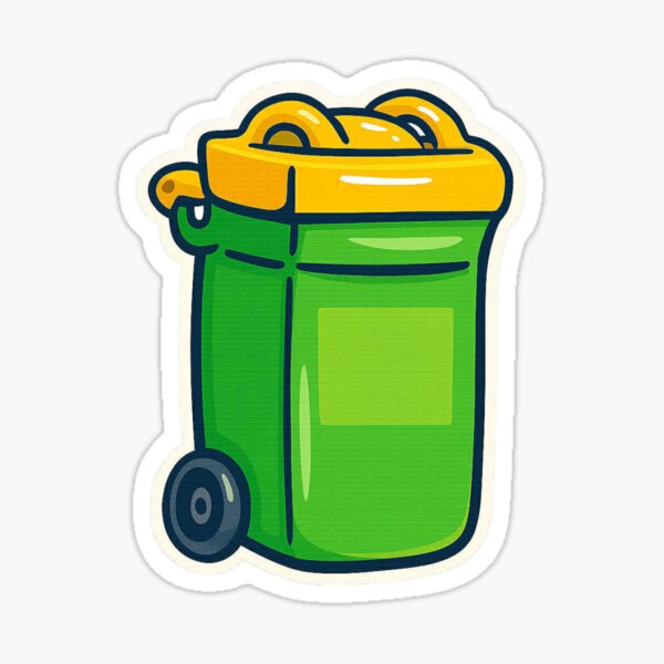 Item preview, Wheelie Bin - sticker designed and sold by CanSparkleArt.
