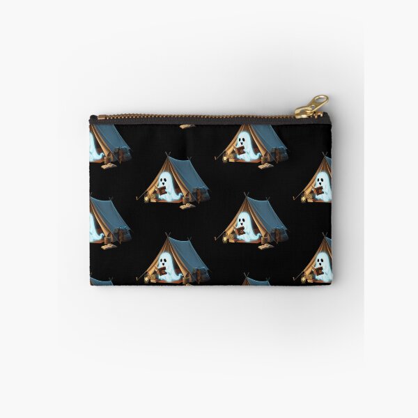 Item preview, Camping Ghost | Spooky and Whimsically Outdoorsy Halloween Graphic designed and sold by Tw1nsAIArt.