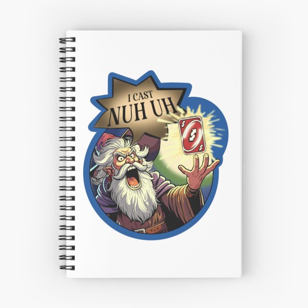 Item preview, “I Cast Nuh Uh” Wizard designed and sold by JemFlash.