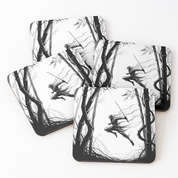 Item preview, Silent Strike – Ninja in Bamboo Forest designed and sold by Pixel-Up.
