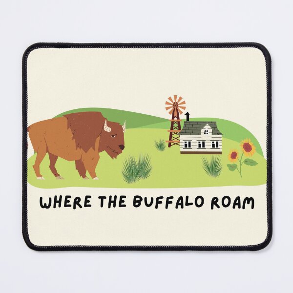 Item preview, Where the Buffalo Roam Kansas Prairie Design – PrairiePulseCo designed and sold by PrairiePulseCo.