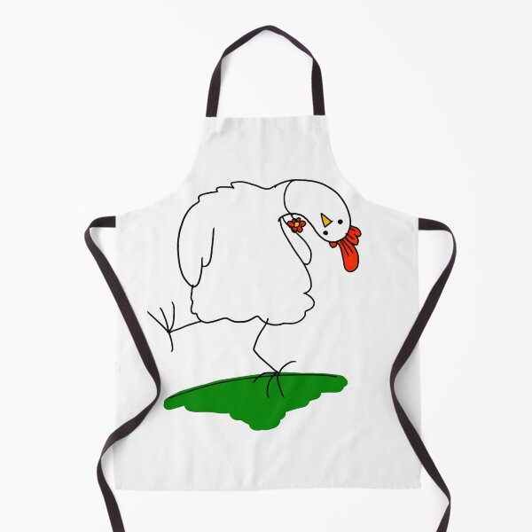 Item preview, Funky Chicken Pose – One Line Art with Flower Necklace designed and sold by EmeraldeaArt.