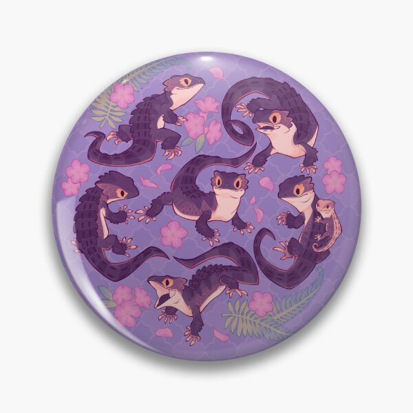 Item preview, Red eyed crocodile skinks with a side of pink  designed and sold by Colordrilos.