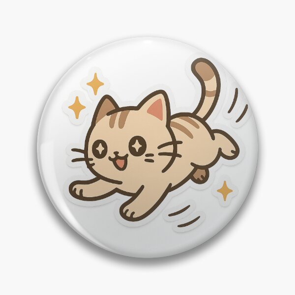 Item preview, Zoomie - Pouncing Playful Kitty designed and sold by ingridxrosa.