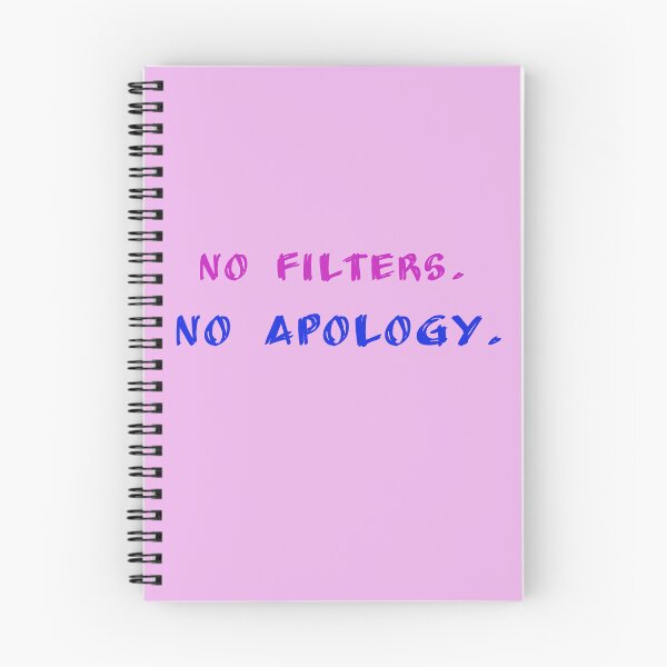 Item preview, No Filters. No Apology – Bold Minimalist Quote Design designed and sold by NatalieVerveArt.