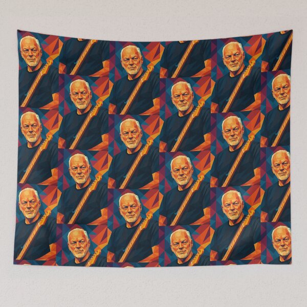 Item preview, David Gilmour Guitar Musical Legend Vector Art designed and sold by kakarikihill.