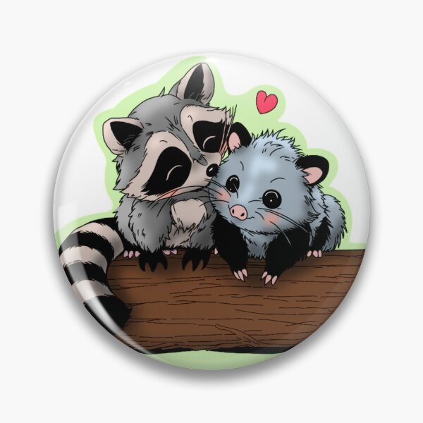 Item preview, “You Are My Greatest Trashure” Raccoon and Opossum designed and sold by JemFlash.