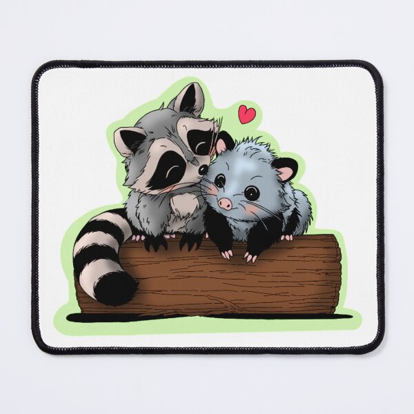 Item preview, “You Are My Greatest Trashure” Raccoon and Opossum designed and sold by JemFlash.