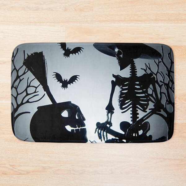 Item preview, Halloween Skeleton with Pumpkin and Bats designed and sold by JoeZigns81.