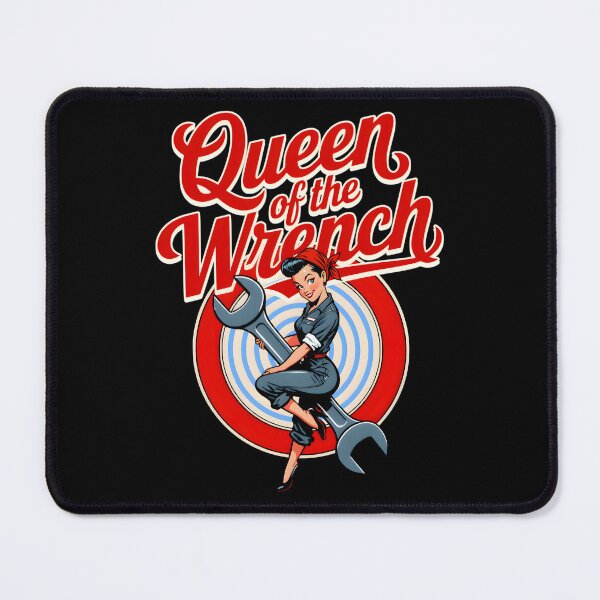 Item preview, Queen of the Wrench Pin-Up Logo designed and sold by Dago345.
