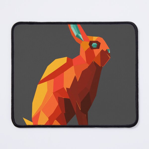 Item preview, Brilliant Geometric Ruby Rabbit designed and sold by Just-Draws-22.