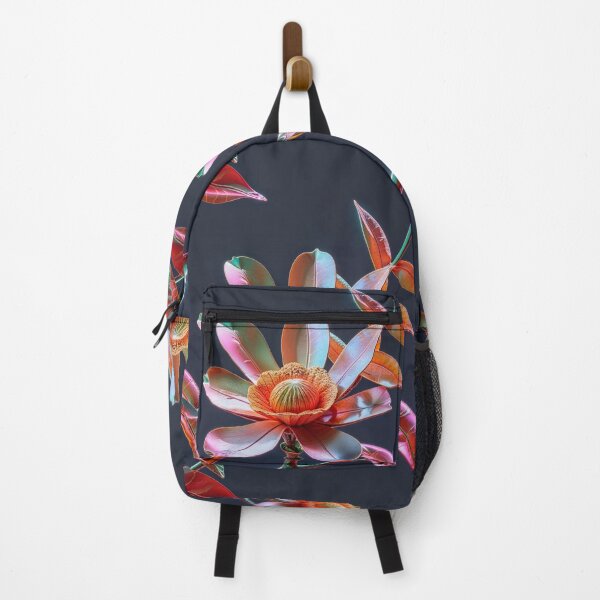 Item preview, Bioluminescent Bloom | Surreal Metallic Flower on Dark Background designed and sold by WHITE FANGS.