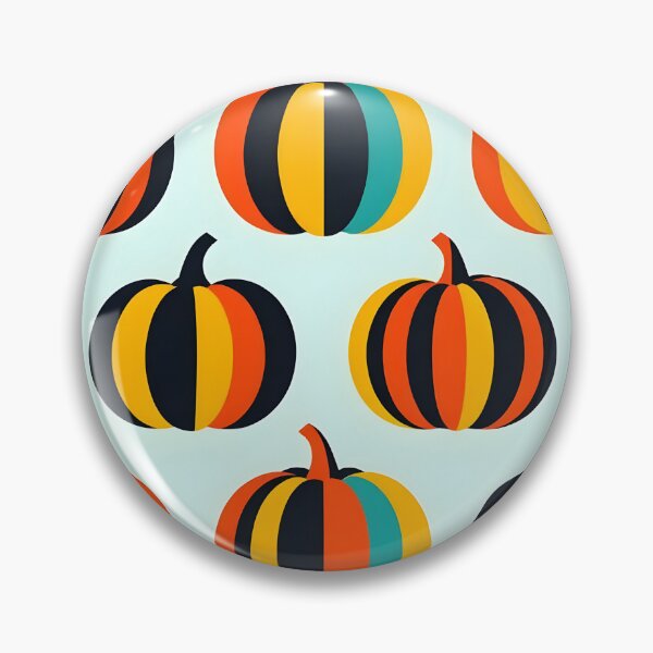 Artikelvorschau, Kürbis Bauhaus Halloween Rapportmuster entworfen und verkauft von WhimsicalThredz.