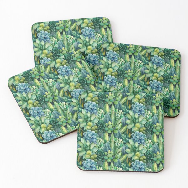 Item preview, Vibrant Watercolor Succulent and Cactus Garden designed and sold by NTGUILTY.
