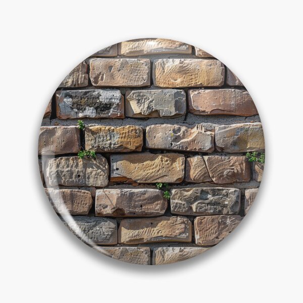 Item preview, Rustic Textured Old Brick Wall with Greenery designed and sold by NTGUILTY.