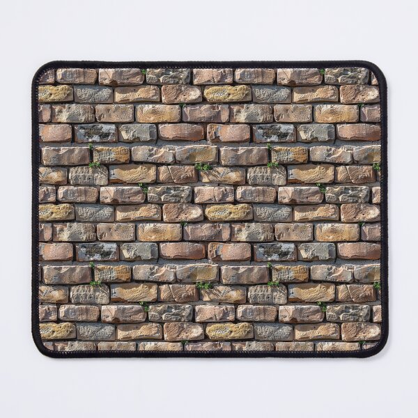 Item preview, Rustic Textured Old Brick Wall with Greenery designed and sold by NTGUILTY.