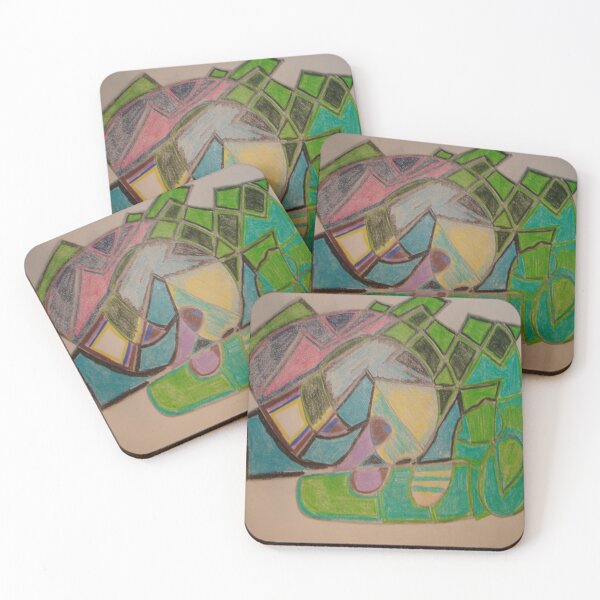 Item preview, Green Geometric Array Abstract designed and sold by SmashingDeals.